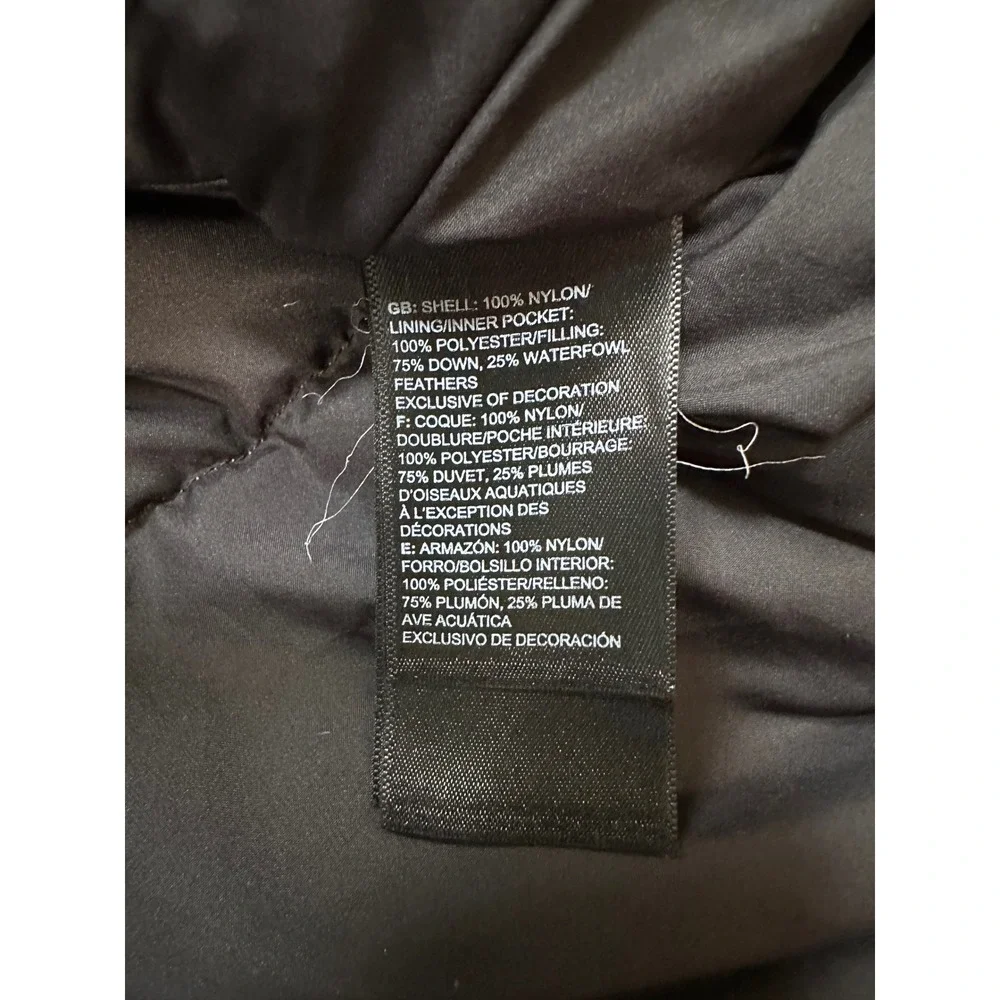 The North Face‎ Mens Large Blue Black Hooded Down Puffer Jacket Parka Ripstop